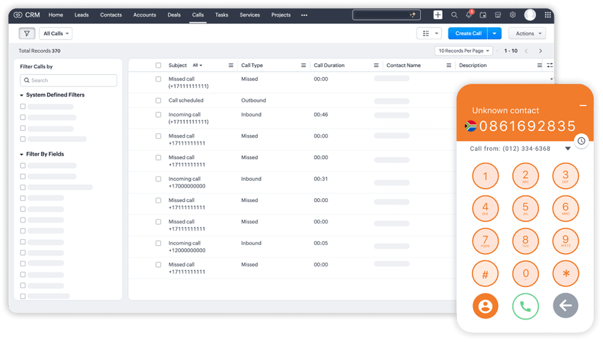 Screen-pop on every inbound call feature image