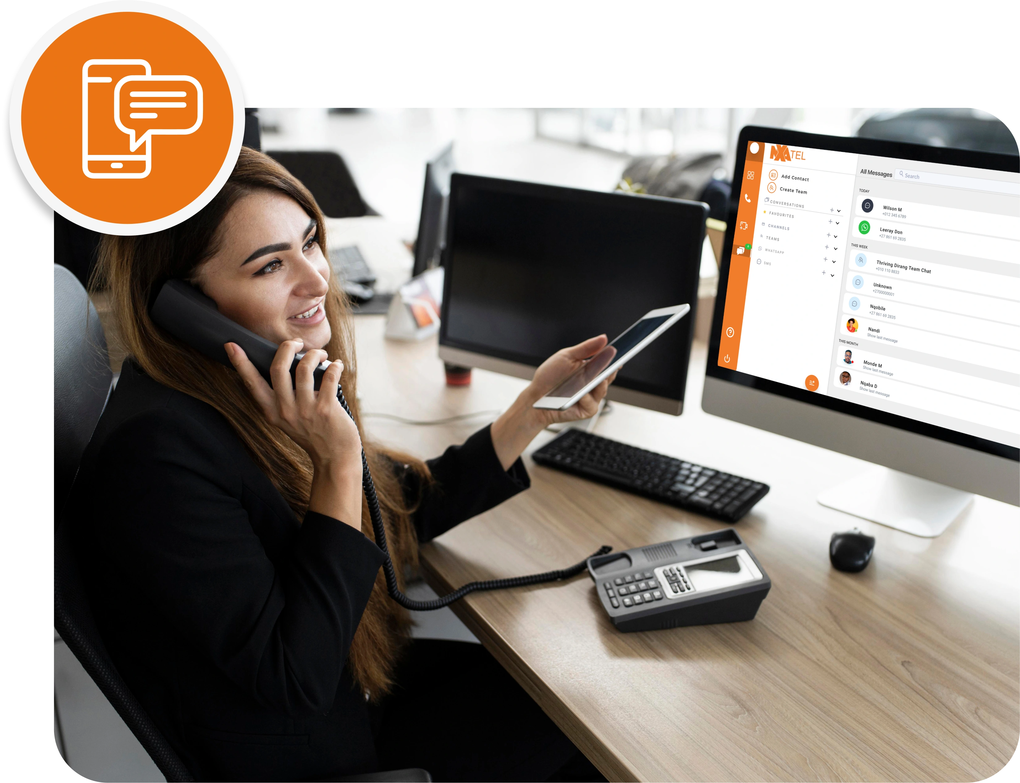 A Client making use of Nxatel to conduct Business